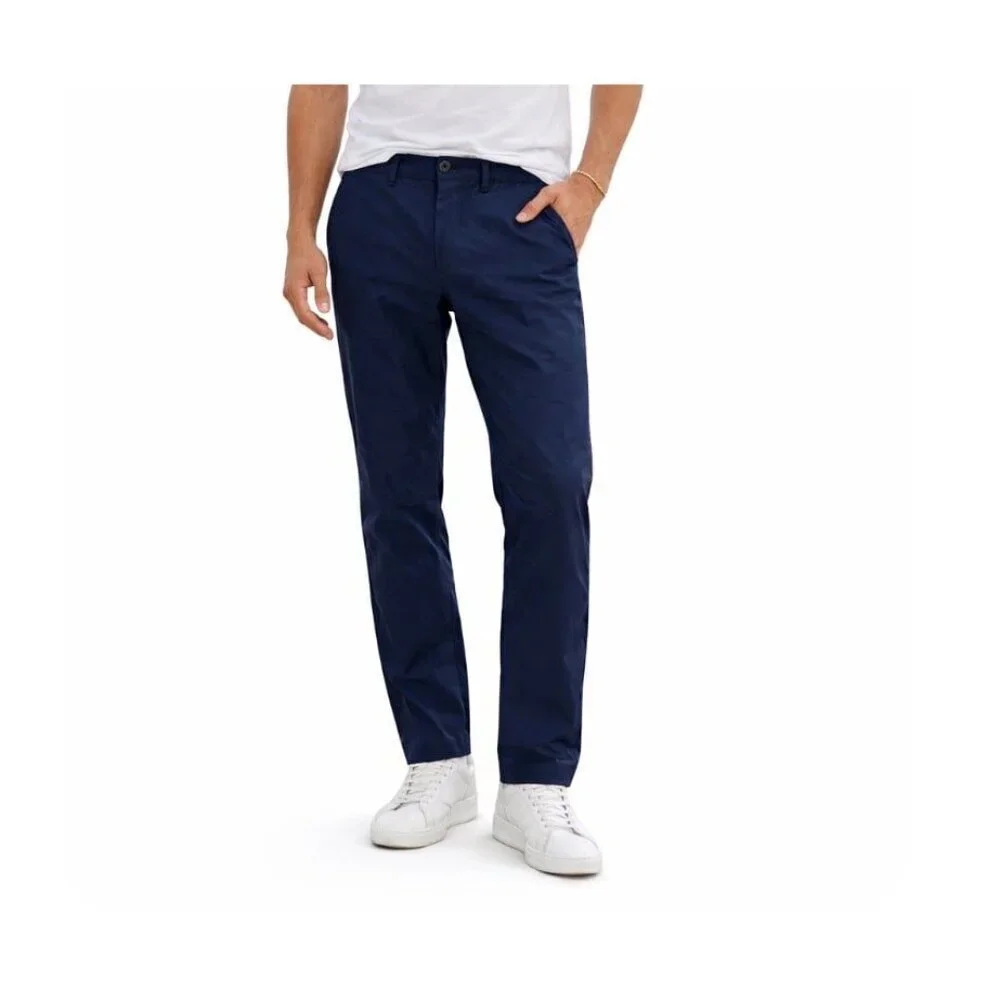 Theory Navy Blue nylon trouser pants straight leg Men's SZ 33